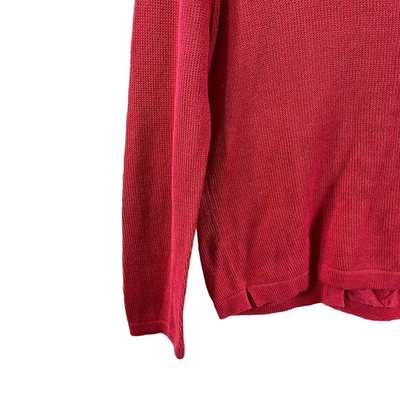 Vera Wang Lavander Label Cotton Bow Detail Cardigan Sweater Size SP - Picture 9 of 10